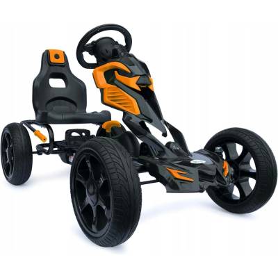 Go-kart Velká šlapací motorkára Scout oranžová EVA kola