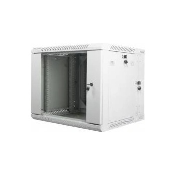 Lanberg Стенен шкаф с плосък пакет, Lanberg, 9U, 600x600 mm, 19, сив