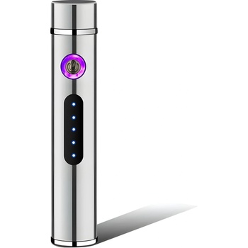 HARAHU Електрически запалвач с usb зареждане ro-25705 - Сребрист kp25705 (ro-25705)