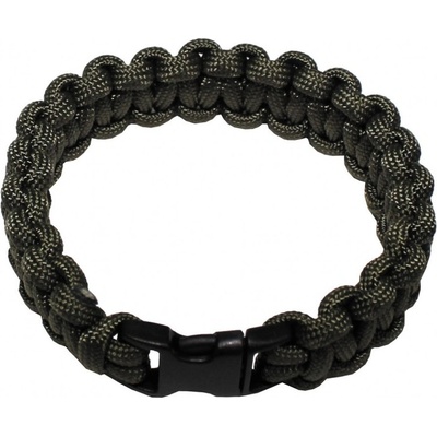 Mil-Tec Survival paracord náramek 15mm olivová – Zboží Dáma