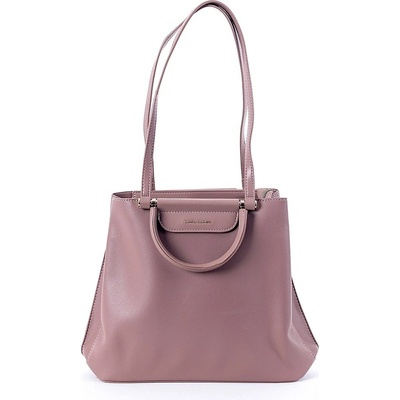 David Jones Paris Středně velká kabelka do ruky i na rameno CM6522 růžová
