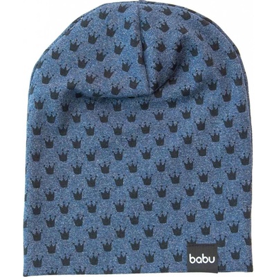 dívčí čepička s džínovým motivem