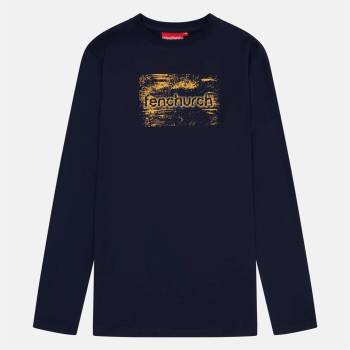 Fenchurch Тениска Fenchurch Men's Minories Long-Sleeve T-Shirt - Navy