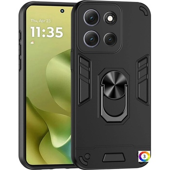 Image 1 of Motorola Калъф за Motorola Moto G86 5G / Power 5G , Въртящ се Стенд - Черен, [Тъмносин/Зелен] | Anti-Drop PC+TPU, Магнитен Държател за Кола