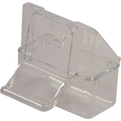 DUVO прозрачна хранилка за птици, с куки 7х4х8 см, Белгия - 612232