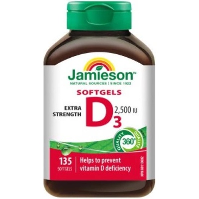 Jamieson Витамин D3 2500 IU 135 капсули