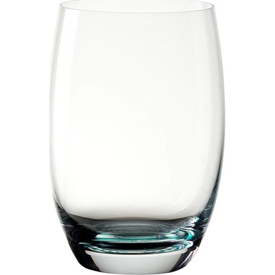 Lunasol Poháre tumbler s tyrkysovým špirálovým dnom Optima Glas 6 x 460 ml