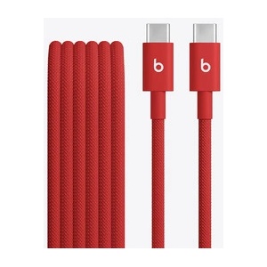 Beats Audio USB-C to USB-C Woven Cable (1.5 m) - Rapid Red (mdgf4zm/a)