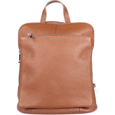 Vera Pelle Malý/střední hnědý kožený batoh/crossbody kabelka no. 210
