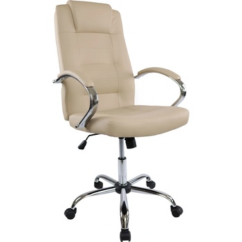 Екокожа Slash директорски стол, слонова кост