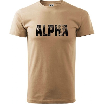 Dobrý Triko pánské tričko Alpha Písková