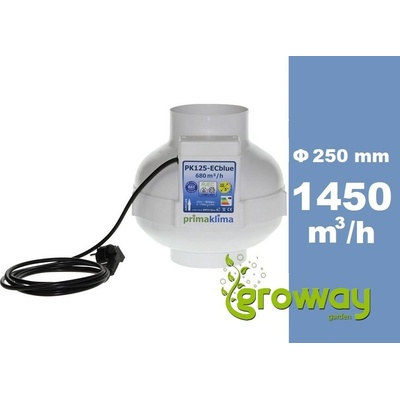 Prima Klima 250 mm 1450 m³/h EC motor