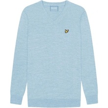 Lyle and Scott pánsky golfový sveter V Neck Merino svetlomodrá