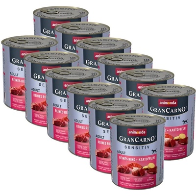 Animonda GranCarno Sensitiv Adult - говеждо с картофи 12 x 800г