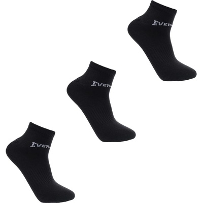 Everlast Мъжки чорапи Everlast 3 Pack Trainer Socks Mens - Black