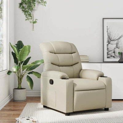 vidaXL 374134 Polohovací krémové umělá kůže