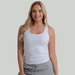 GymBeam STRIX Дамски потник Ribbed White S