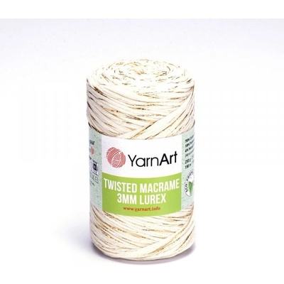 YarnArt Twisted Macrame Lurex 3mm Twisted Macrame Lurex: Twisted Macrame Lurex 752