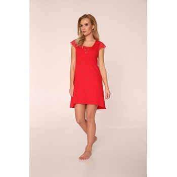 Image 1 of De Lafense Нощница с къс ръкав в червен цвят Fanny 340EH-54494-CZERWONY - Червен, размер M