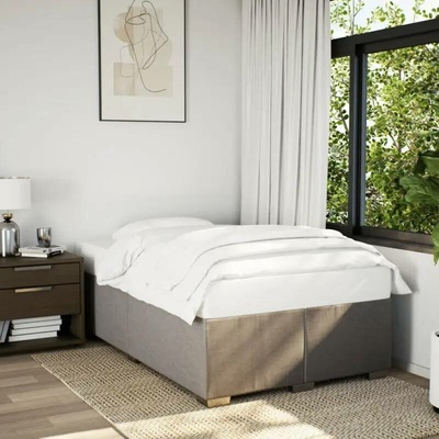 vidaXL 11461.3284461 Rám postele bez matrací taupe textil