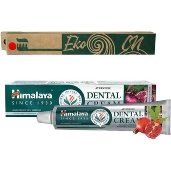 Himalaya х Еко Си Комплект - Паста за зъби Dental Cream, 100 g + Четка за зъби, асортимент