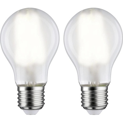 Paulmann 28924 LED E A G E27 klasická žiarovka 7 W = 60 W neutrálna biela x v 60 mm x 106 mm 2 ks; 28924