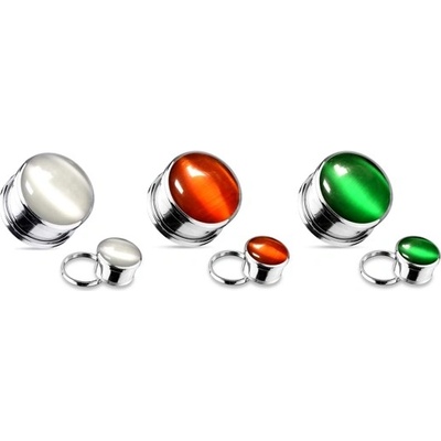 Marre plug chirurgická ocel Cats eye HWPS92