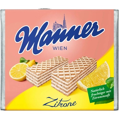 Manner chrumkavé oblátky s krémovou citrónovou náplňou 75 g
