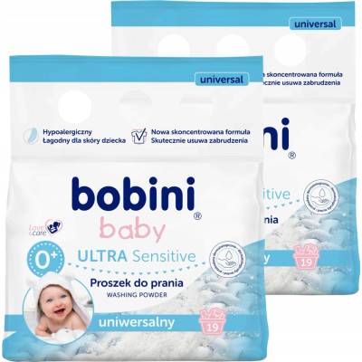Bobini Baby Hypoalergenní prací prášek na parevné a pílé prádlo 2 x 1,425 kg 38 PD