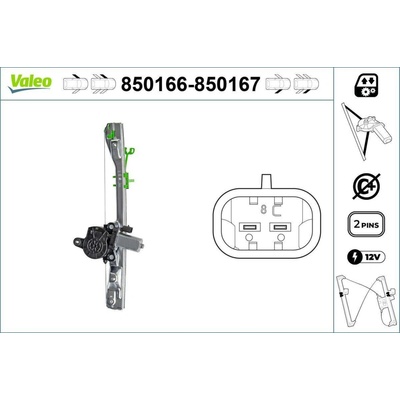 Zvedací zařízení oken VALEO 850167