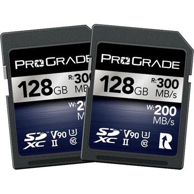 ProGrade Digital SDXC Iriduim 128GB V90 PGSD128GBIK2NA 2pack