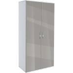 Bogdan Furniture G Двукрилен гардероб Memo. bg, модел BM-Ava 2, бял гланц и сиво
