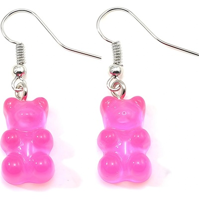 HARAHU Обеци Bear - Розова KP27465 (27465)