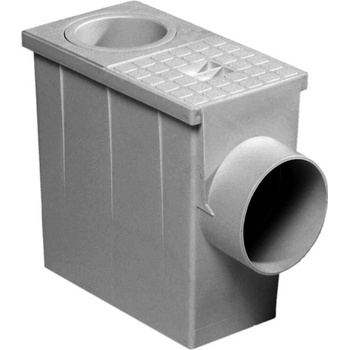 Dakota Lapač strešných splavenín 80 - 100 mm s bočným odtokom DN100/110 sivý