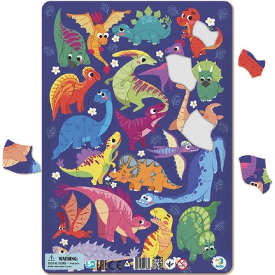 TM Toys rámové Dinosauri 53 dielov