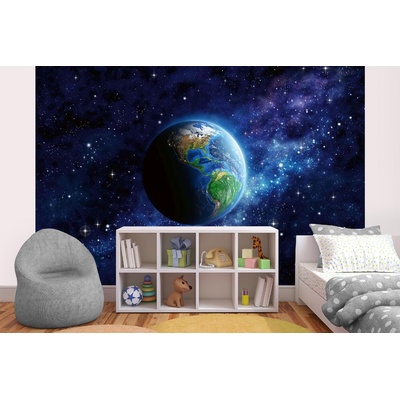 DIMEX ART Самозалепваща се флизелинова фототапета планетата земя 375 x 250 см