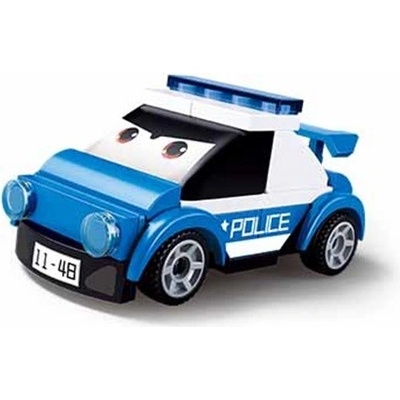Sluban B1072G Natahovací autíčko s očima Policie