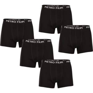 Pietro Filipi Набор от пет - мъжки боксерки Pietro Filipi черни Pietro Filipi | Cheren | МЪЖЕ | 4XL