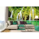 DIMEX ART Самозалепваща се флизелинова фототапета плитвишки езера водопад 375 x 250 см