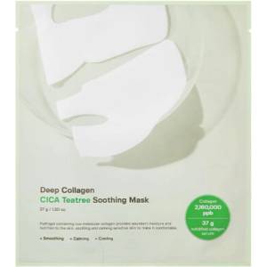 Sungboon Editor Deep Collagen Cica Teatree Soothing Mask - Успокояваща маска с колаген, цинкова и чаено дърво 1бр/37г