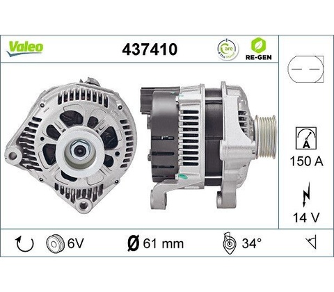 Alternátor VALEO 437410