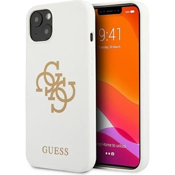 GUESS Калъф Guess GUHCP13SLS4GGWH, за iPhone 13 mini 5.4"", бял (GUE001733-0)