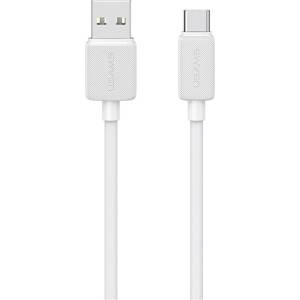 USAMS Кабел USAMS KY Series 3A за USB-A 2m, бял (Usa001658)