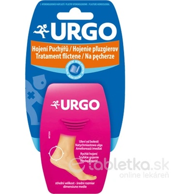 Urgo Hojenie pľuzgierov Ultra diskrétne hydrokoloidná náplasť 5,9 x 3,4 cm 5 ks