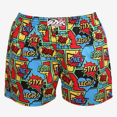 Styx Сини и червени шарени дамски шорти за сън Styx boom Styx | Sin | ЖЕНИ | S