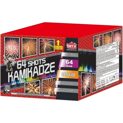 Tarra pyrotechnik Ohňostroj KAMIKADZE 64 RAN