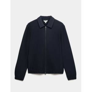Marks & Spencer Kepri риза-яке от чисто памук с пълен цип Marks & Spencer морско синя Marks & Spencer | Sin | МЪЖЕ | S REG