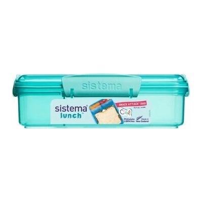 Sistema Lunch Krabička na desiatu s 2 oddelenými priehradkami 975 ml mätová