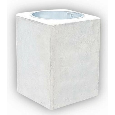 HTI Odpadkový koš 40l Vantor Bílý architektonický beton