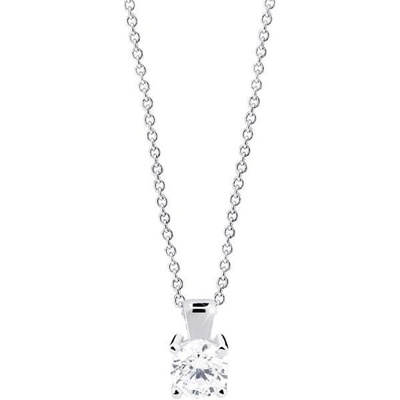 Cutie Jewellery Něžný přívěsek z bílého zlata s čirým zirkonem Z8010 40 10 X 2